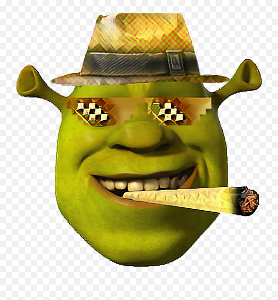 Dank Meme Transparent Background - Shrek Meme Face Emoji,Dank Meme Emoji.