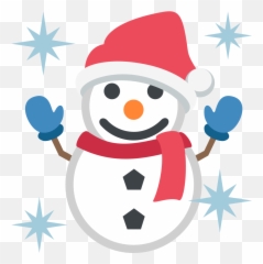 Emojione 2603 - Christmas Snowman Emoji,Christmas Emojis