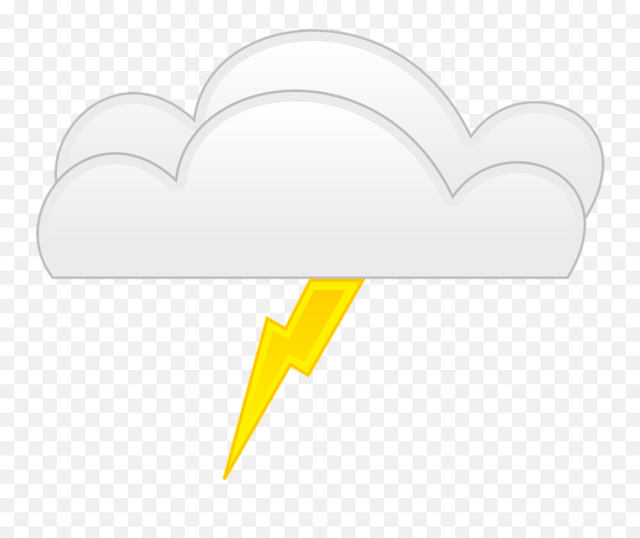 Free Lightning Thunder Vectors - Thunder Word Emoji,Lightning Emoji