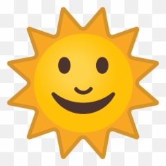 Download Happy Sun Emoji - Emoticon Sole,Blank Emoji