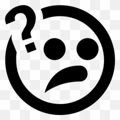 Quiz Icons - Question Emoji Black And White