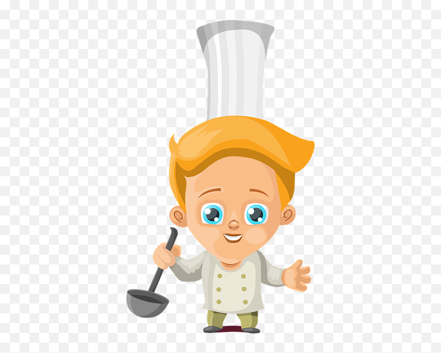 Cook Boy Cooking Kitchen - Cartoon Kid Chef Png Emoji,Chef Emoticon