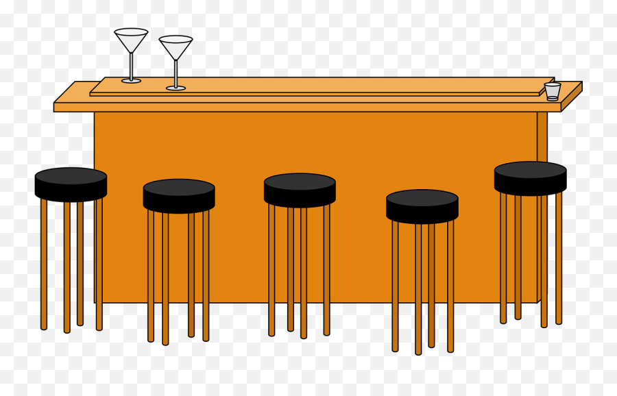 Alcohol Bar Barstool Bar Stool Martini - Bar Clip Art Emoji,Martini And Party Emoji