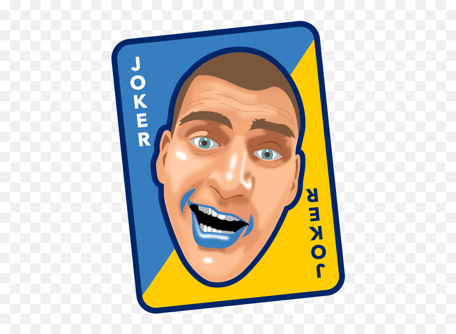 Nikola Jokic Aka The Joker - Clip Art Emoji,Joker Emoji