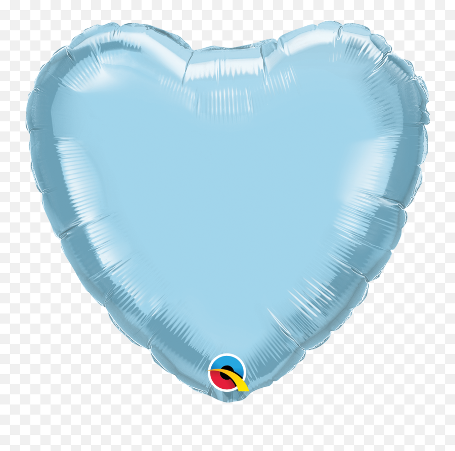 36q Heart Mylar Pearl Light Blue 5 Count - Havinu0027 A Party Rose Gold Heart Foil Balloon Emoji,Heart Sparkle Emoji
