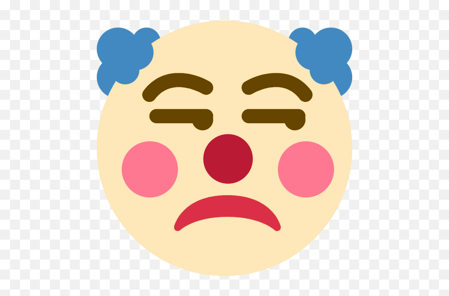 Clownunamused - Clown Emoji Discord Transparent,Unamused Emoji