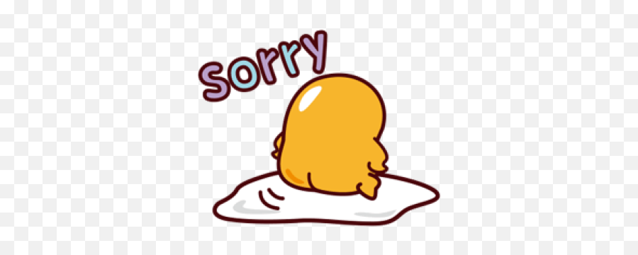 I Apologize Clipart Png Images - Gudetama Sticker Gif Emoji,Apology Emoji