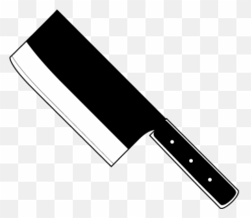Chef Knife - Black Clip Art HD Png Download And White Transparent Emoji