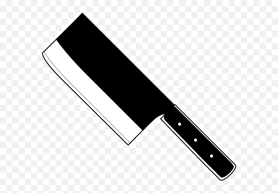 Chef Knife - Black Knife Clip Art Hd Png Download Black And White Knife Transparent Emoji,Knife Emoji