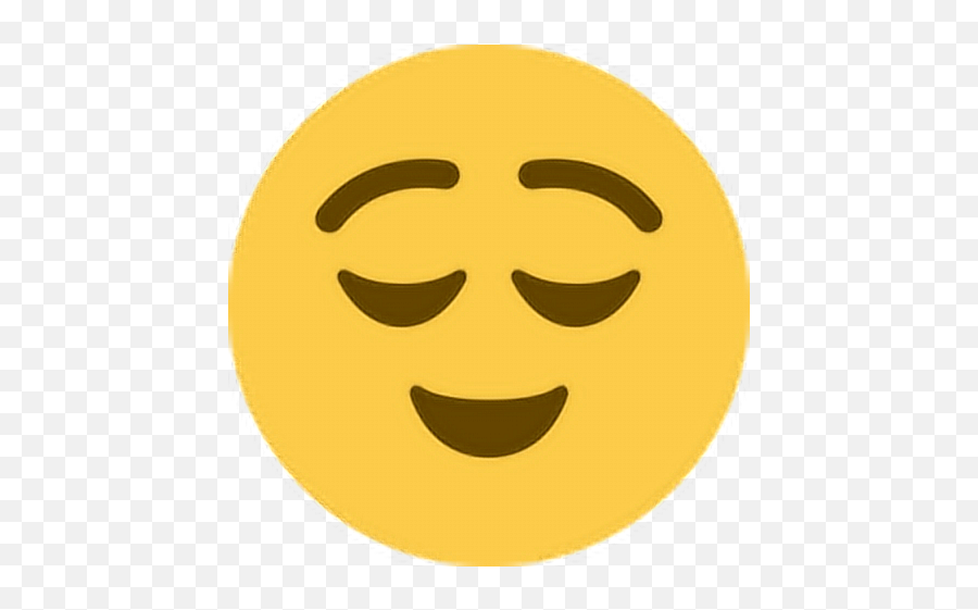 Happy Relieved Smile Emoji Emoticon Face Expression Fee - Twitter Relieved Emoji,Emoji Smile