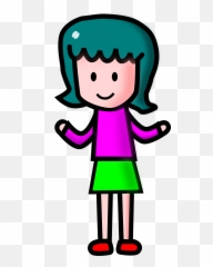cartoon girl Clipart png - Clipartix Simple Girl Cartoon Characters Emoji