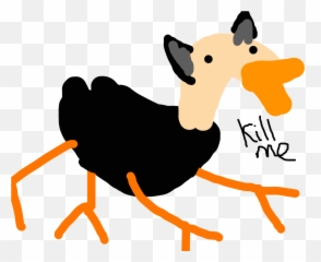 Drawing Kangaroos Leg - Ostrich With Four Legs Clipart Emu Emoji