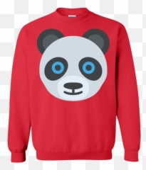 Panda Face Emoji Sweatshirt - Sweater,Red Panda Emoji