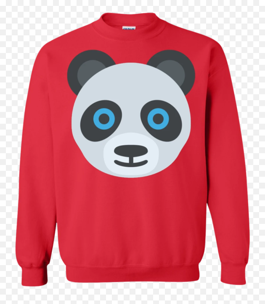 Panda Face Emoji Sweatshirt - Sweater,Red Panda Emoji