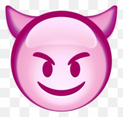 My Emoji Pink Edit Emoji - Devil Emoji,Evil Emojis