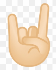 Rock Fingers Hand Thick Stroke - Transparent Png U0026 Svg Gesto De Paz ...