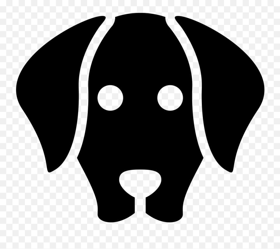 Library Of Dog Face Black And White Svg - Dog Face Vector Png Emoji,Black Dog Emoji