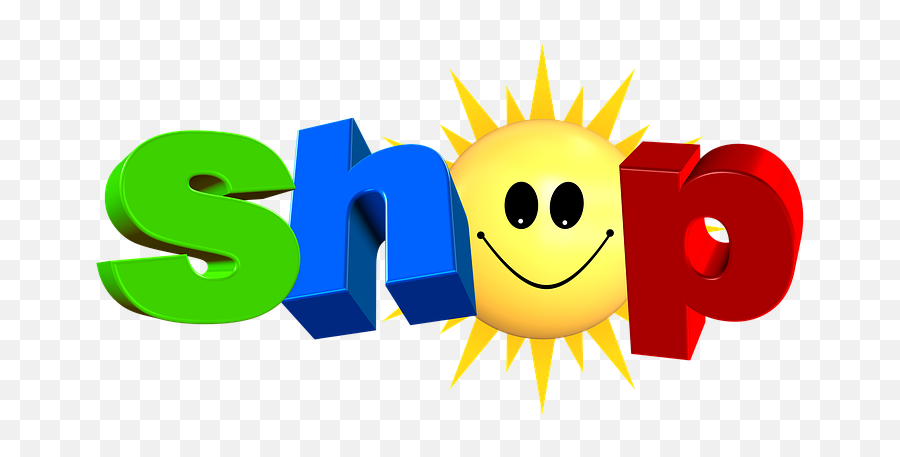 Shop Business Sun - Shopping Text Png Emoji,Sun Emoticon