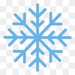 Snowflake Snow Winter Blue Flake - Transparent Background Snowflake Png Emoji,Christmas Emojis
