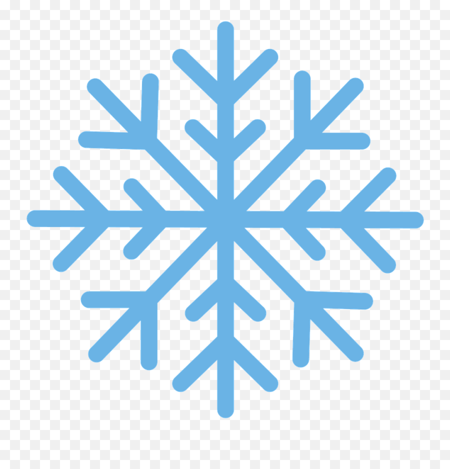 Snowflake Snow Winter Blue Flake - Transparent Background Snowflake Png Emoji,Christmas Emojis