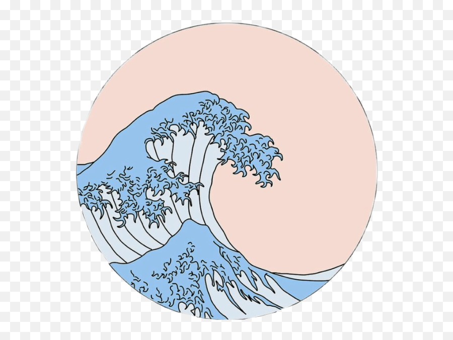 Emoji Waves Vague Ocean Freetoedit - Aesthetic Wave Sticker,Waves Emoji