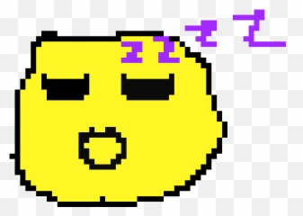 Emoji - Cartoon Pixel Art Easy,Sleeping Emoji