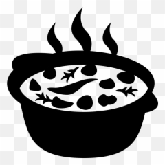 Emojione Bw 1f372 - Emoji Olla,Emoji Cake