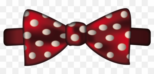 Red Ribbon With Polka Dots - Emoji