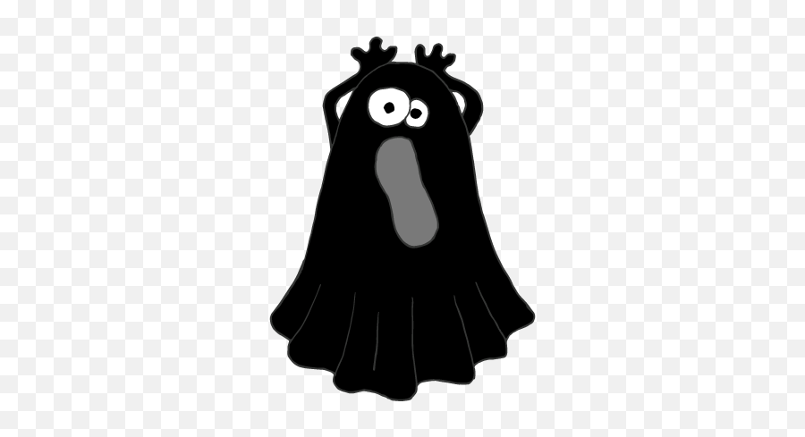 Crazy Ghost - Black Ghost Emoji,Apple Ghost Emoji