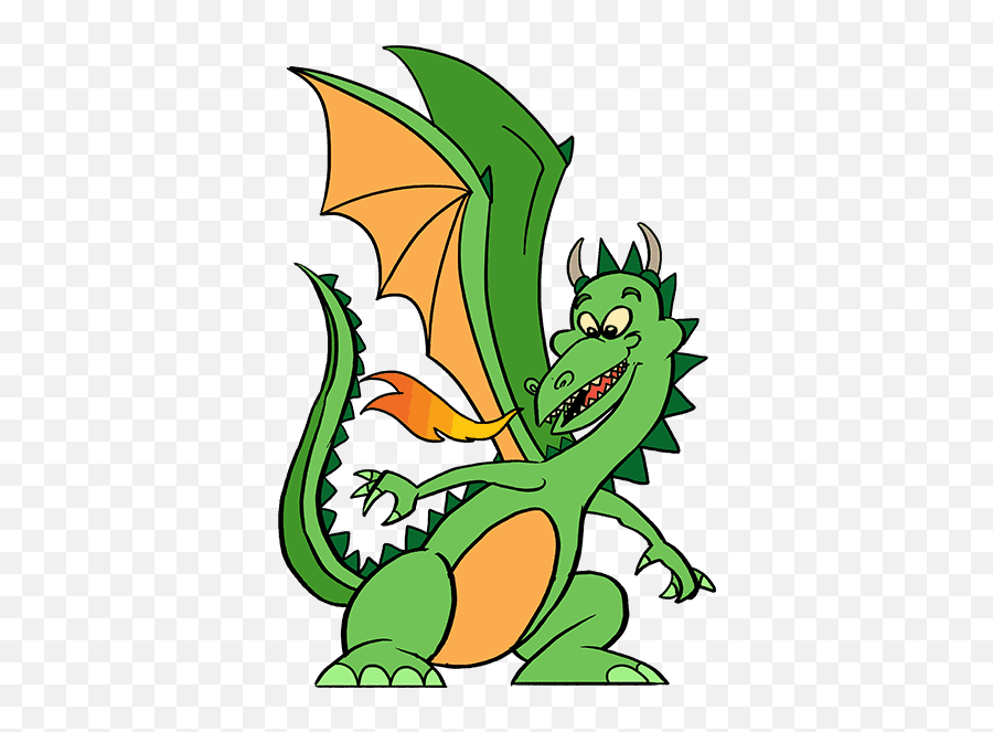 50 Best Dragon Drawing Tutorials - Dragon Cartoon Drawing Emoji,Green Snake Emoji Meaning