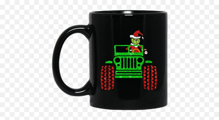 Christmas Coffee Mugs - Grinch Jeep Svg Emoji,Grinch Emoji