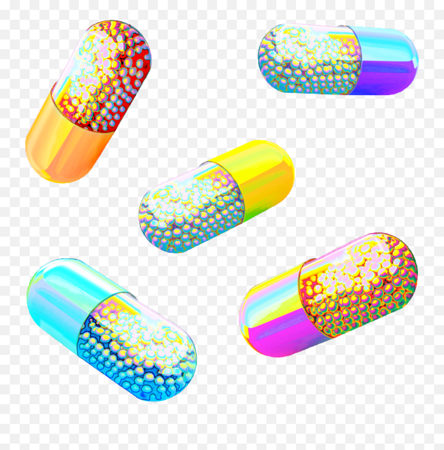 Pills - Rainbow Pill Png Emoji,Drug Emoji