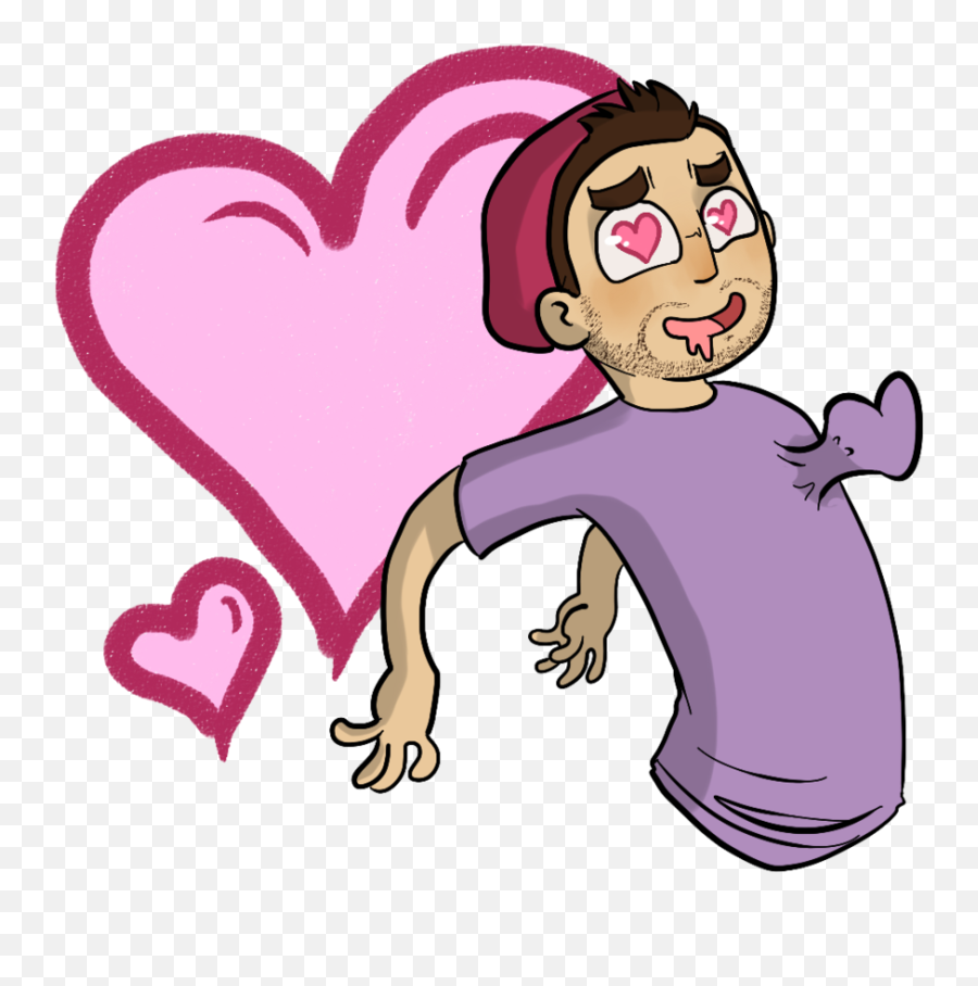 Cartoon Love Struck Clipart - Full Size Clipart 522606 Love Struck Boy Emoji,Lovestruck Emoji