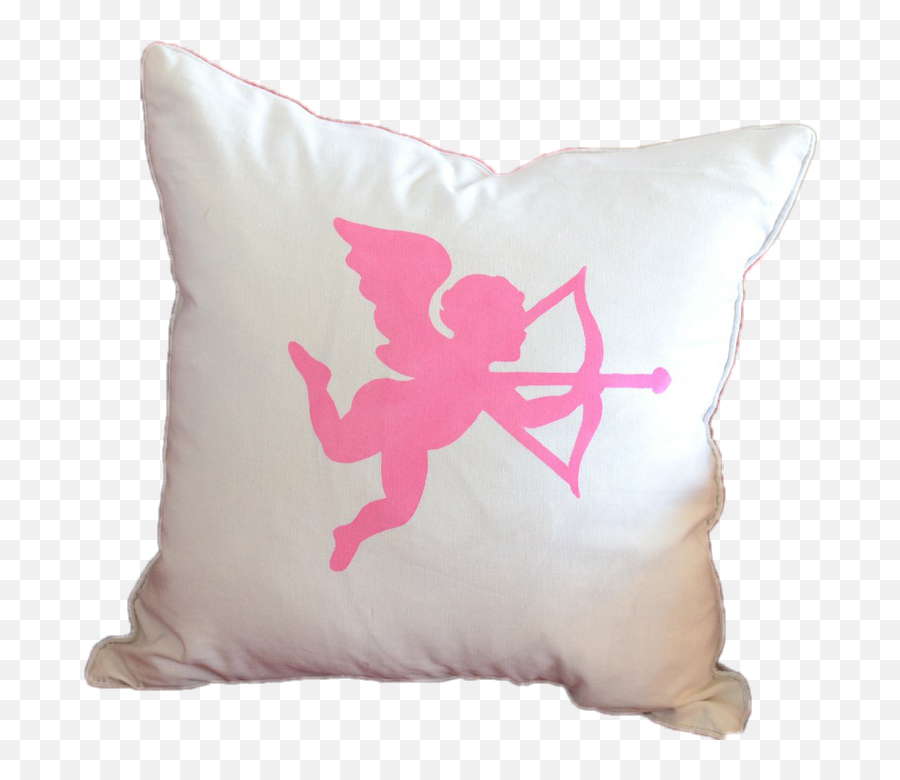 Angel - Cupid Silhouette Emoji,Angel Emoji Pillow