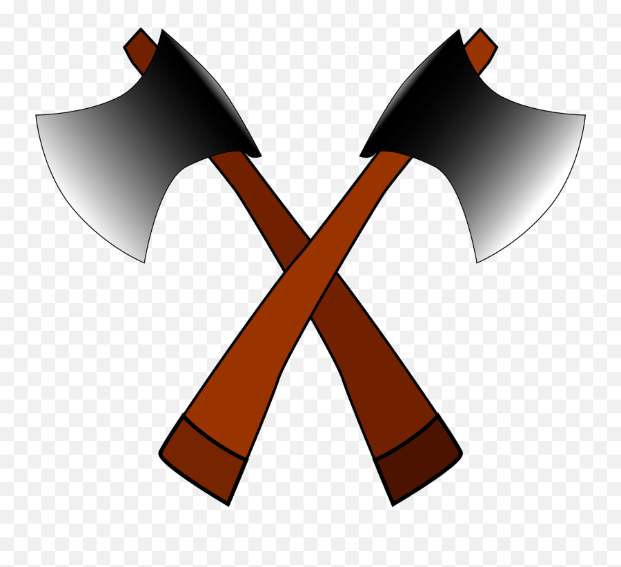 Crossed Axes Clipart - Battle Axe Clip Art Emoji,Axe Emoji