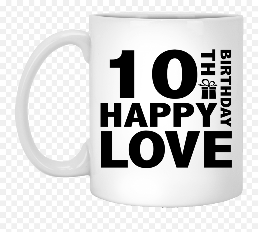 Happy Birthday Coffee Cup White Mug - Serveware Emoji,Emoji Mugs