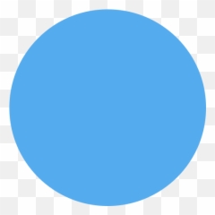 Blue Circle Emoji - C100 M0 Y0 K0,Blue Emoji
