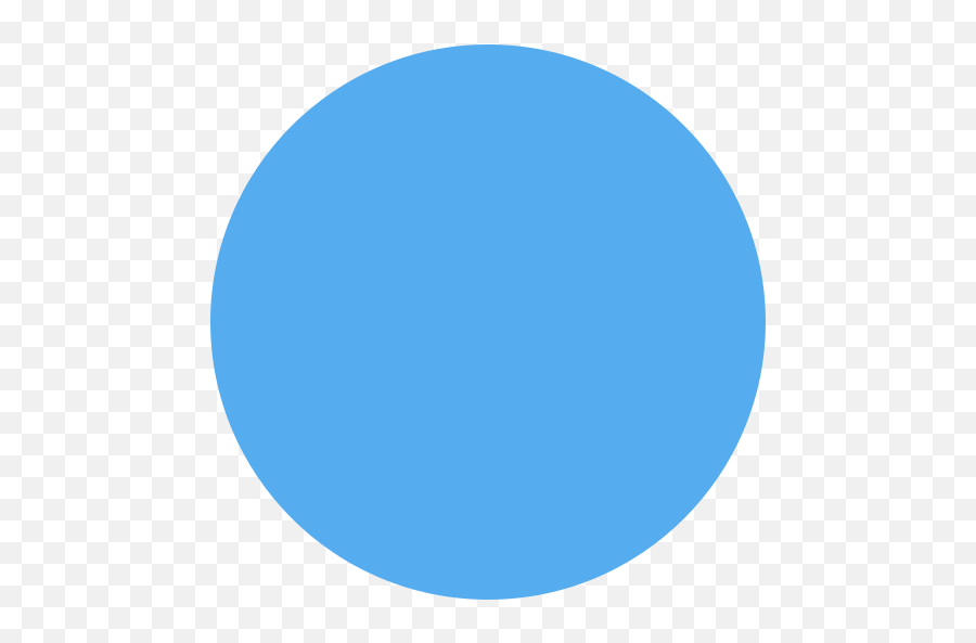 Blue Circle Emoji - C100 M0 Y0 K0,Blue Emoji