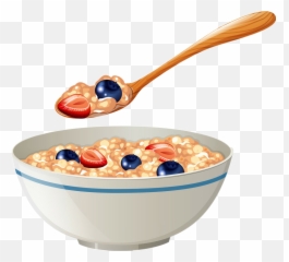 Bowl Food Cereals Strawberries Berries - Oatmeal Clipart Emoji,Cereal Emoji
