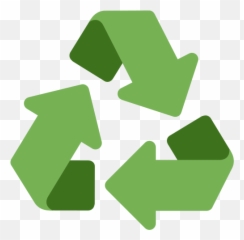 Recycling Symbol Emoji - Black Universal Recycling Symbol Emoji,Emoji Symbols