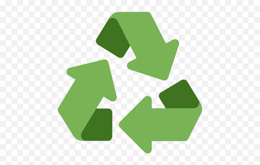 Recycling Symbol Emoji - Black Universal Recycling Symbol Emoji,Emoji Symbols