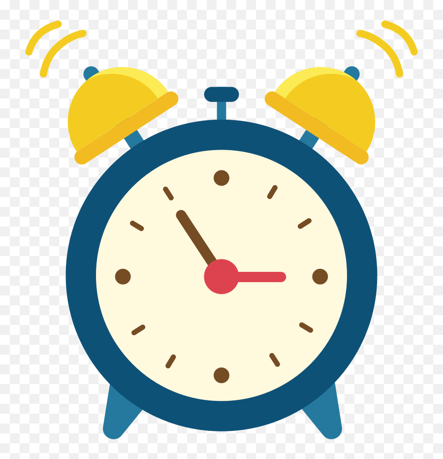 Cartoon Clock Clipart Png - Alarm Clock Cartoon Png Emoji,Clock Airplane Emoji