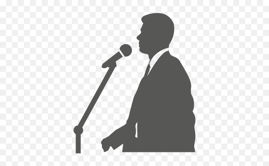 Transparent Png Svg Vector File - Person Speaking On Mic Emoji,Microphone Emoticon