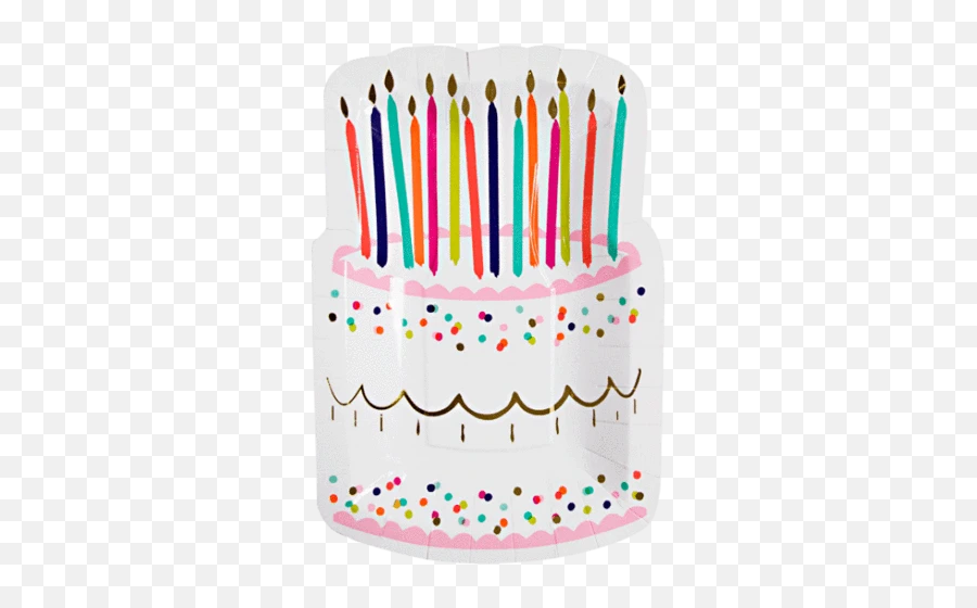 Gifts Entertainment - Birthday Cake Paper Plates Emoji,Emoji Cake Party