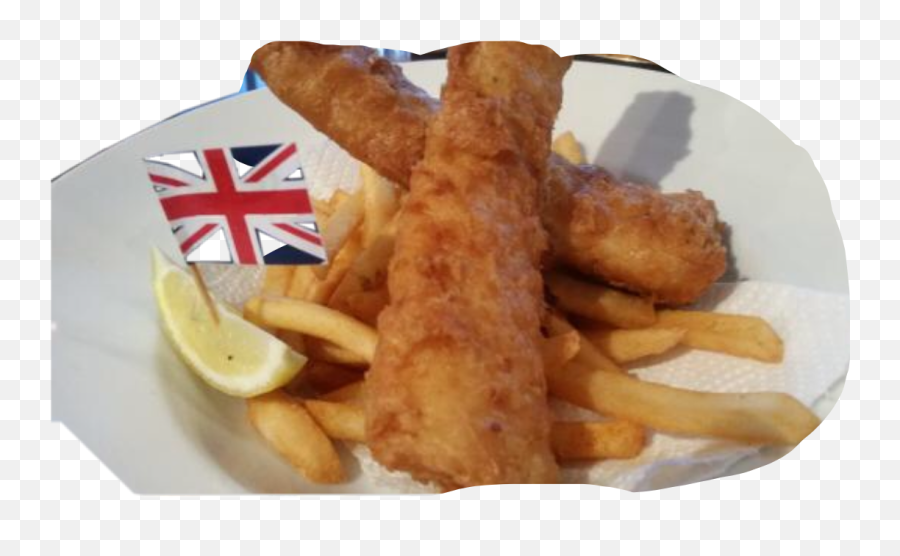 Trending British Flag Stickers - Fish And Chips Emoji,Flag Fish Fries Emoji