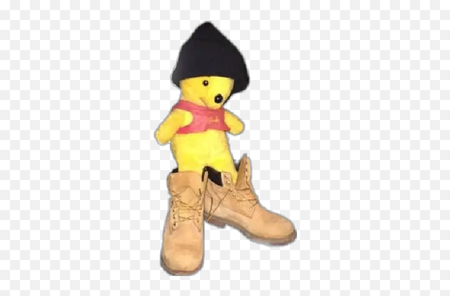 Memes 5 Stickers For Whatsapp - Pooh In Timbs Png Emoji,Snake Boot Emoji