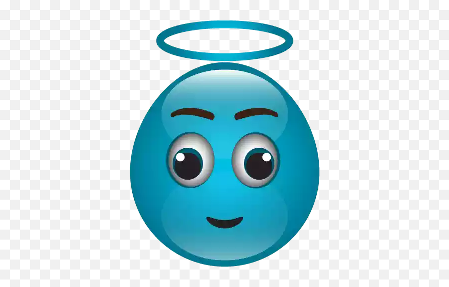 Cute Blue Emoji Png Picture - Smiley,Emojis Cute