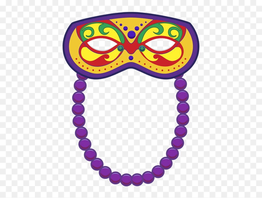 Theme Mardi Gras Mask Clip Art Clipartcow - Mardi Gras Masks Emoji,Mardi Gras Emoji