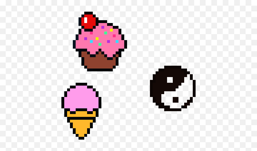 Symbol - Pixel Art Cupcake Emoji,Cupcake Emoticon
