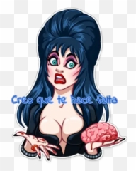 Mistress Of The Dark Stickers For Whatsapp - Elvira Telegram Stickers Emoji,Mistress Emoji